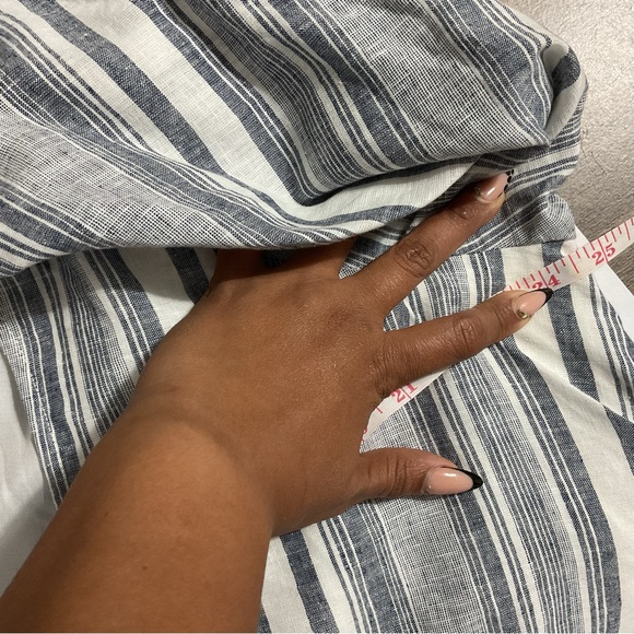 Soft Surroundings Linen Blend Stripes Dress Size XL - Picture 9 of 10